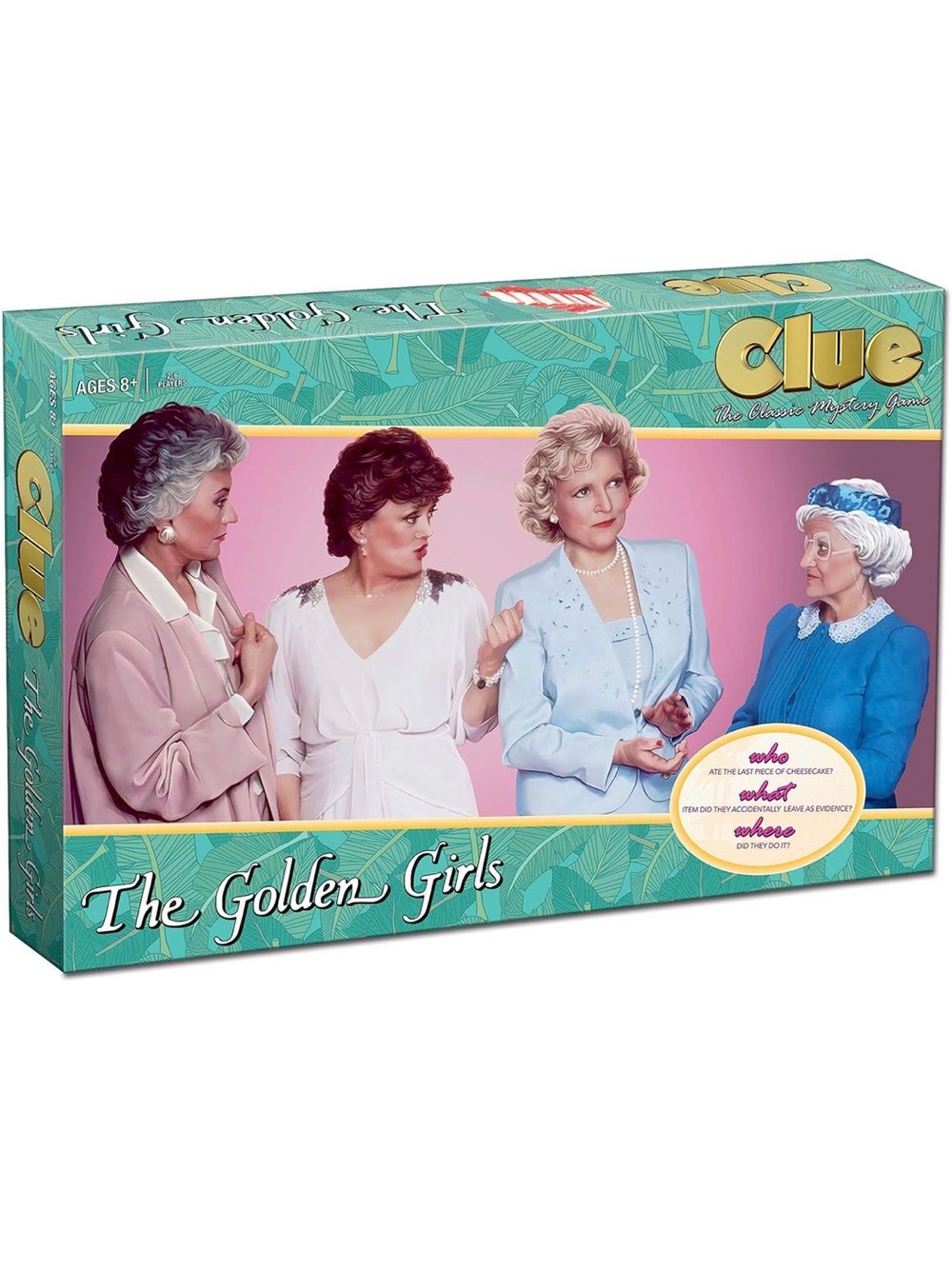 Hasbro Clue The Golden Girls Edition - Teal, Pink, Blue